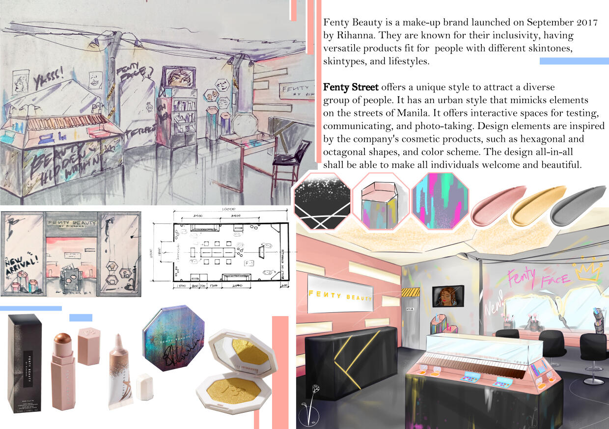 Fenty Beauty Store (2018), Concept: Fenty Street